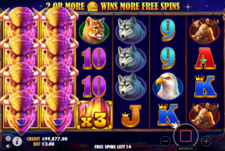 Крупный выигрыш за символ с максимальной выплатой благодаря вайлду-множителю