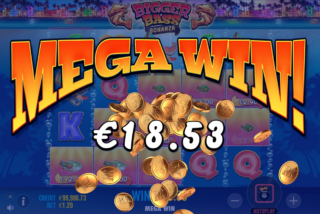 Мегавыигрыш в слоте Bigger Bass Bonanza