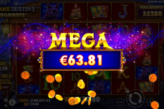 Мегавыигрыш в слоте Madame Destiny Megaways