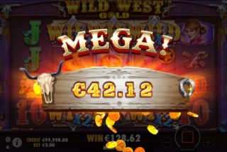 Мегавыигрыш в слоте Wild West Gold