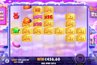 Множители остаются активными на протяжении всего раунда с фриспинами