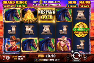 Символ Collect появляется только на пятом барабане