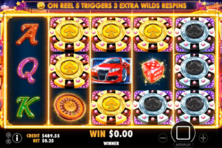 Символы, ставшие вайлдами во время бонуса с повторным вращением