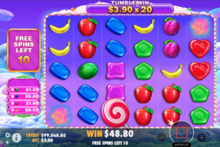 Суммарный множитель применяется к выигрышу, полученному в результате каскада