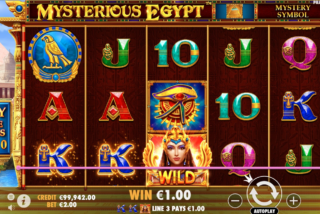 Выигрыш в слоте Mysterious Egypt