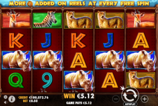 Выигрыш за 5 символов одного вида